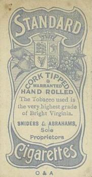 1904 Sniders & Abrahams #NNO Richard Condon Back